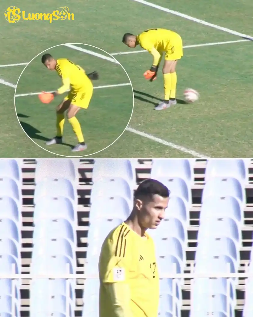 Tình huống mắc lỗi ngớ ngẩn của thủ môn Al Woheshi (Ảnh: ESPN) Tình huống mắc lỗi ngớ ngẩn của thủ môn Al Woheshi (Ảnh: ESPN)