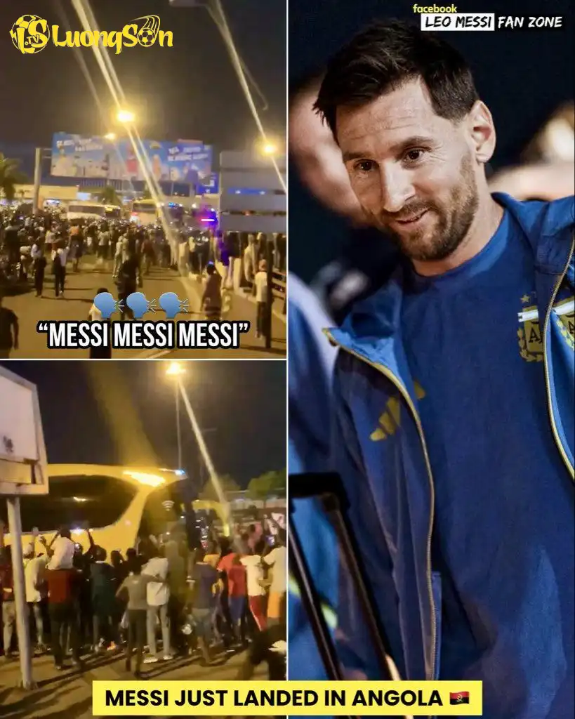 Messi tạo ra cơn sốt ngay khi vừa đặt chân đến Angola. Messi tạo ra cơn sốt ngay khi vừa đặt chân đến Angola.