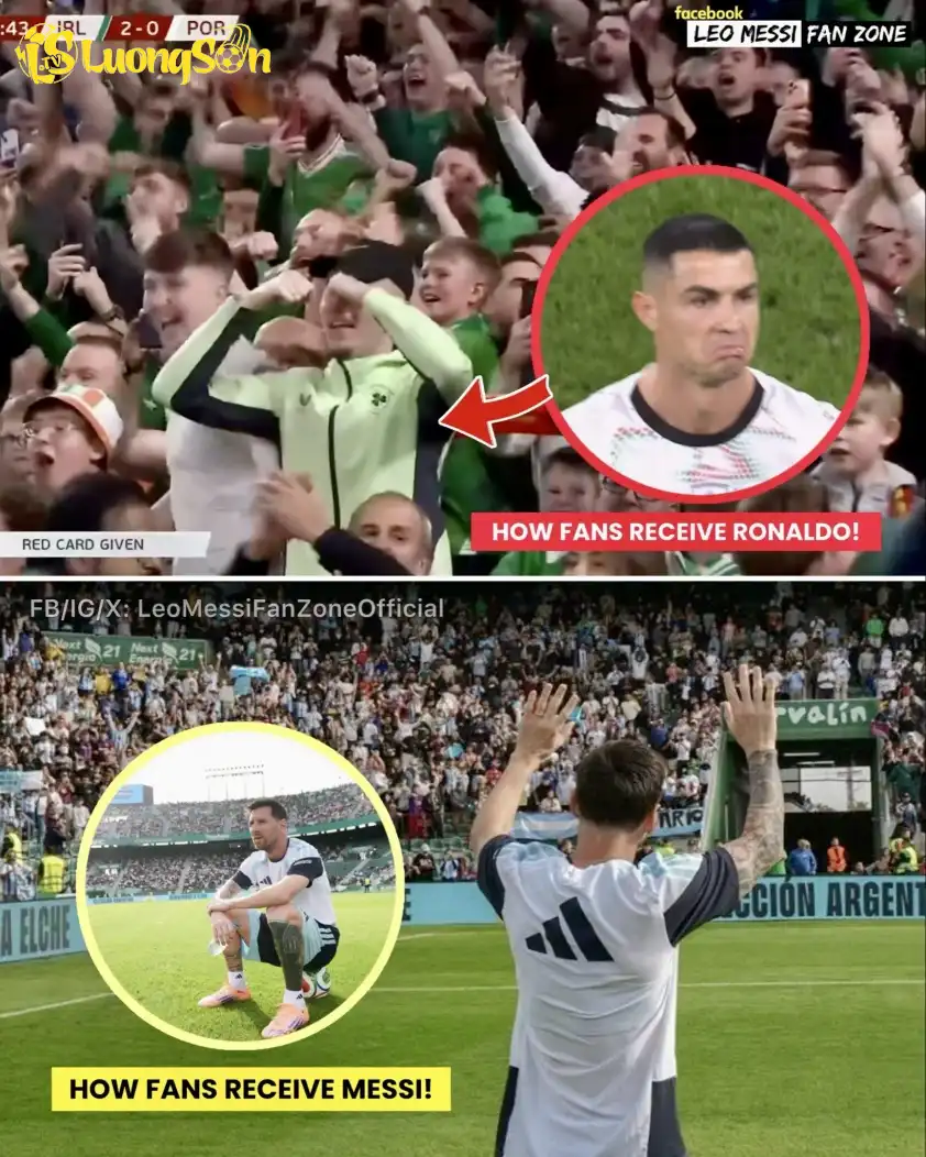 Tình cảnh trái ngược của 2 siêu sao bóng đá. Tình cảnh trái ngược của 2 siêu sao bóng đá.